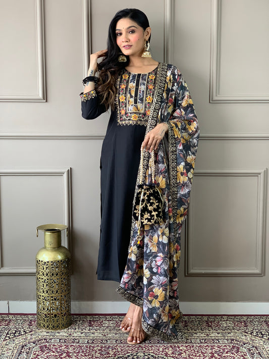 Nayantara - A pastel-inspired beauty with gentle hues (Black)