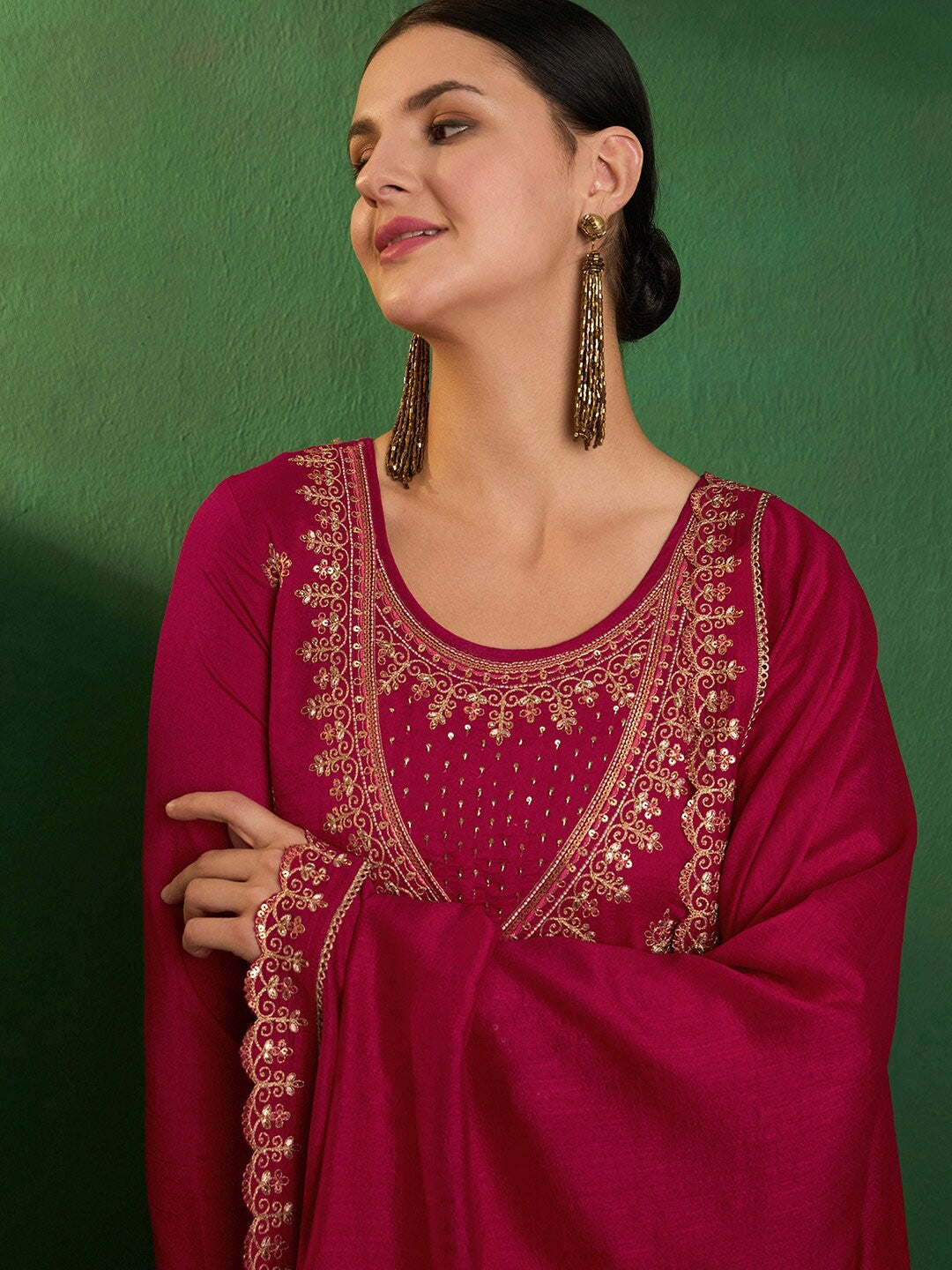 Ritambhara - A glowing design made for everyday wear (RED)