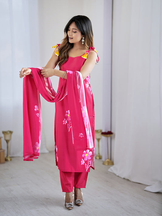 Sharini - A graceful design lit with artistic patterns (PINK)