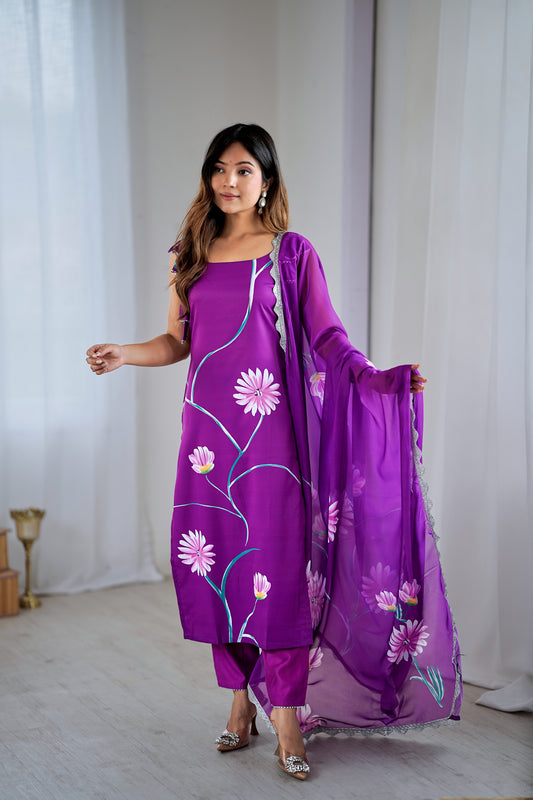 Sharini - A graceful design lit with artistic patterns (Blue)