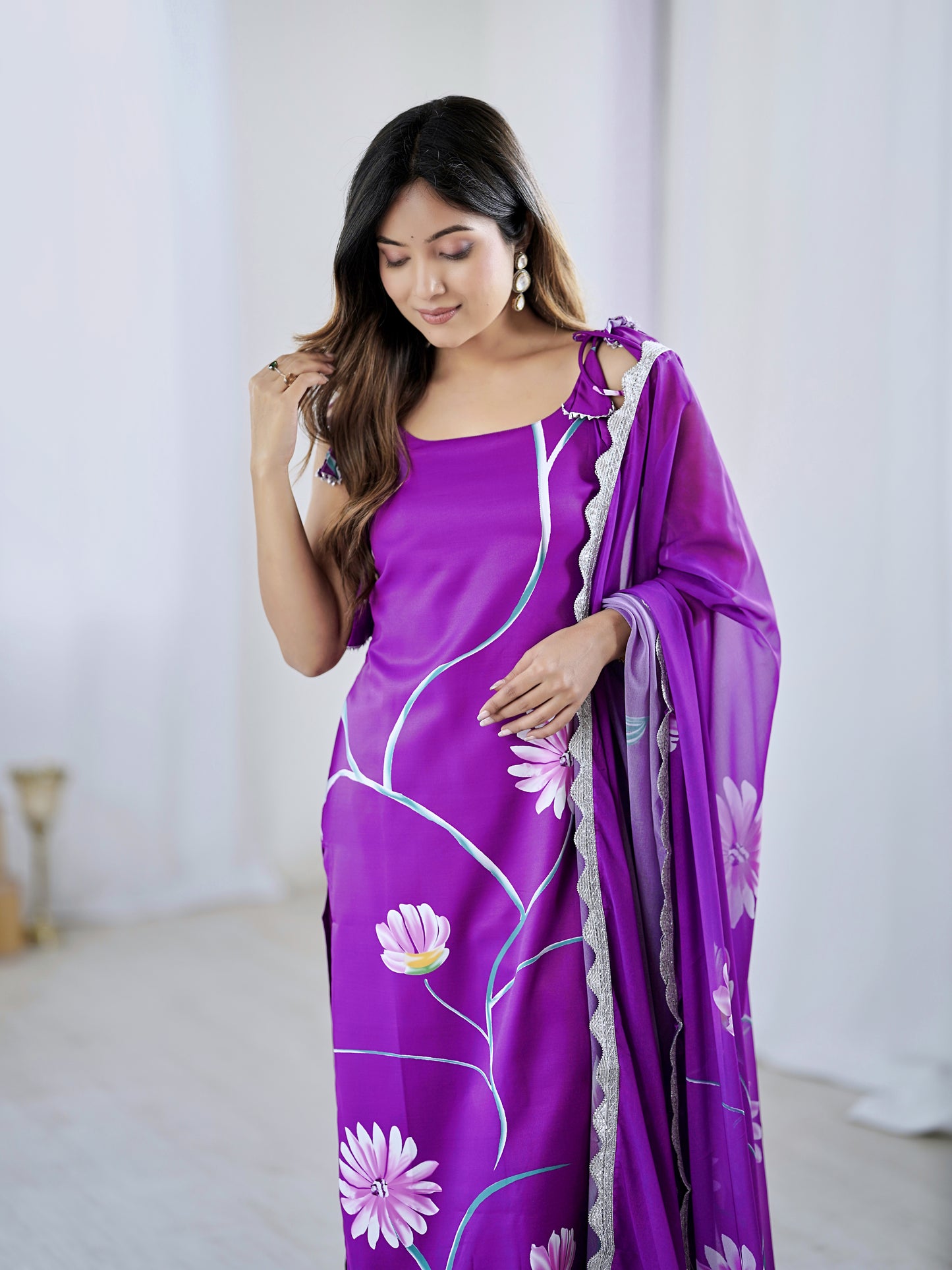 Sharini - A graceful design lit with artistic patterns (Blue)